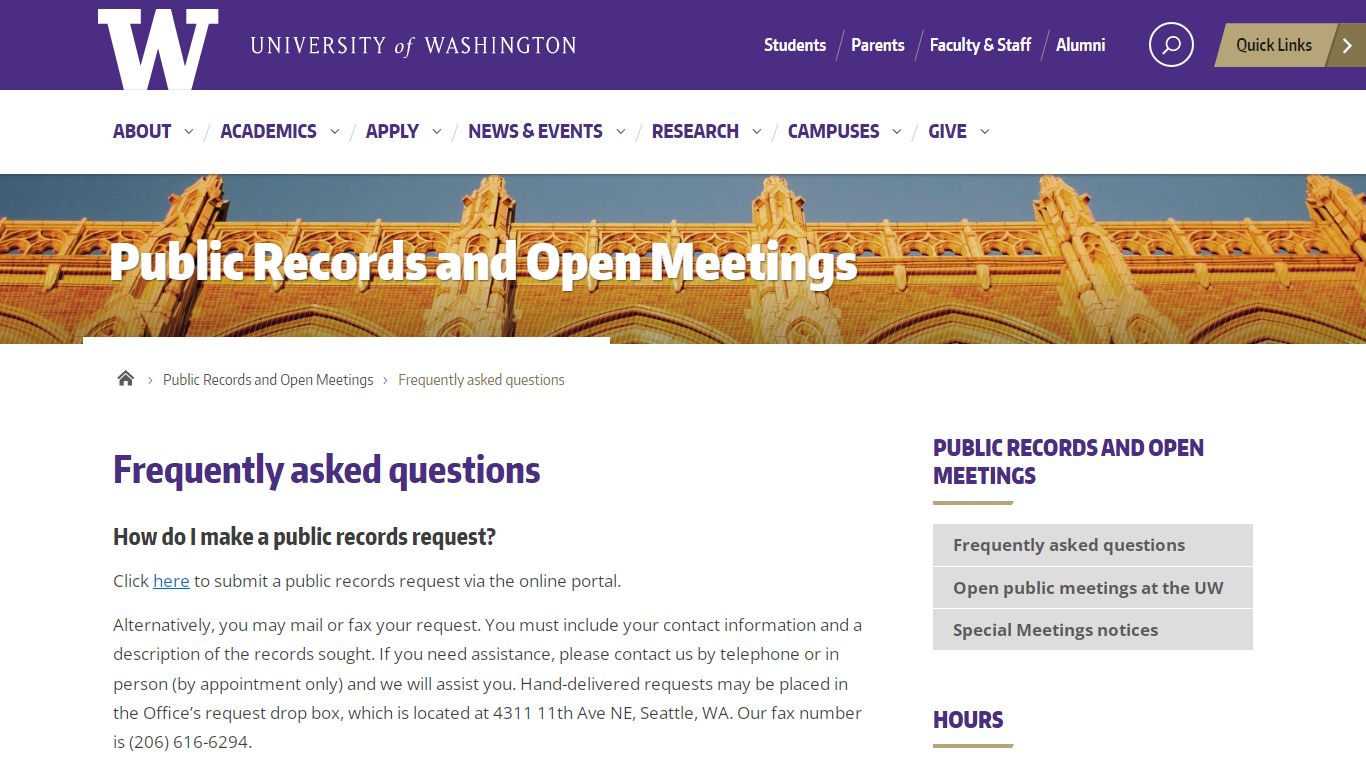 Frequently asked questions | Public Records and Open Meetings